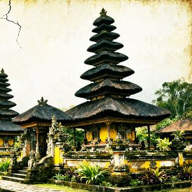 Traditionelle balinesische Tempelbauten von Artkreator
