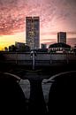 Frankfurt skyline view at sunset by Fotos by Jan Wehnert thumbnail