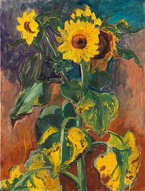 Max Pechstein - Tournesols, 1948