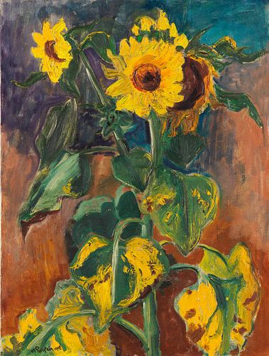 Max Pechstein - Zonnebloemen, 1948
