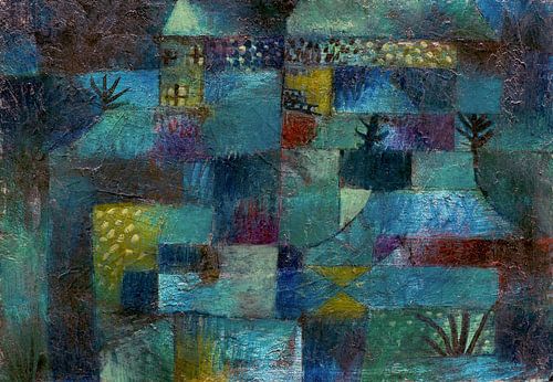 Terraced garden (1920) painting by Paul Klee.
