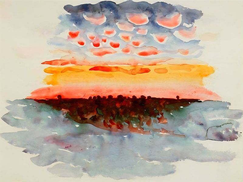 Georgia OKeeffe - Spiegelung am Lake George, 1922 von Vivanne