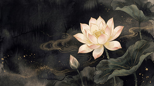 Japan Midnight Lotus Golden Mist