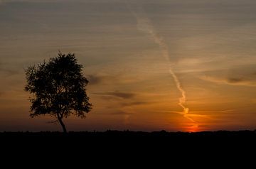 Zonsondergang van Anne van der Heijden