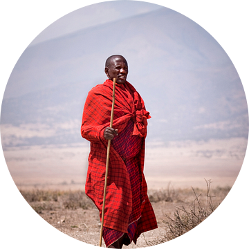 Masaï in de Serengeti van Paul Jespers