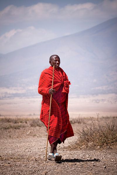 Masai in der Serengeti von Paul Jespers