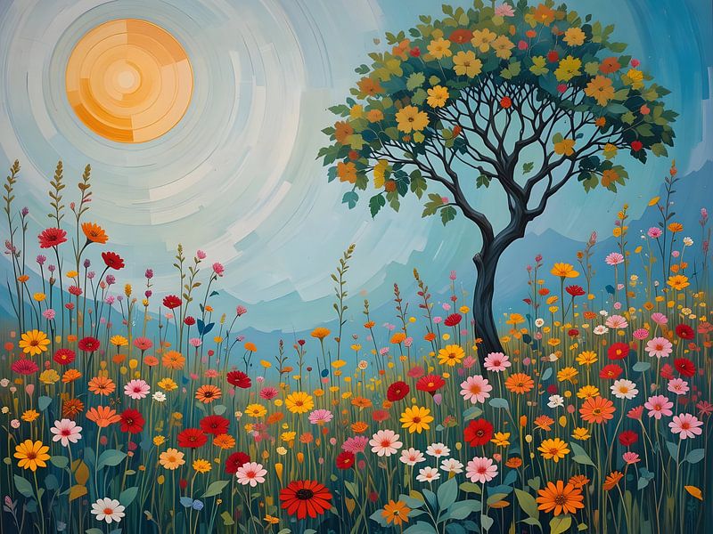 Tree in the meadow by HorizonArtistry