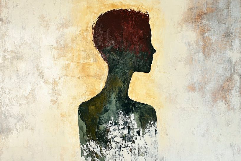 Silhouette in sanften Farben und Formen von Poster Art Shop