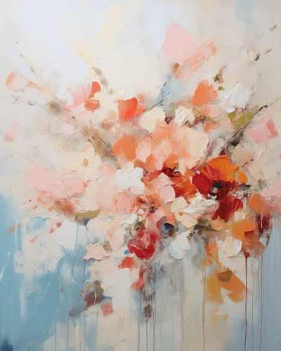 Blumen in Pastellfarben