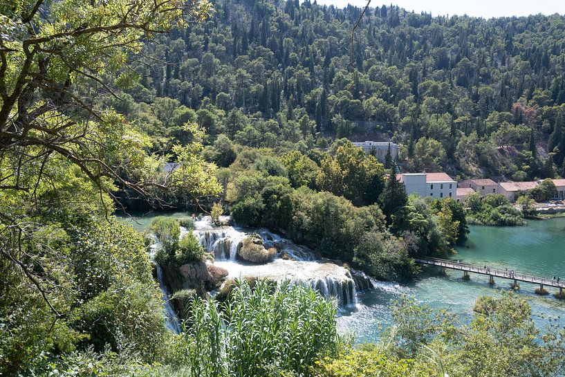 Chute d'eau de Krka par Henriette Tischler van Sleen