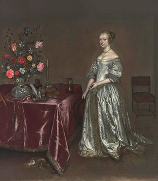 Jonge dame met stilleven, Gesina ter Borch