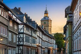 Historic Wide Street (Breite Straße) in Goslar, Germany