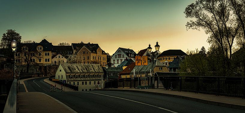 Everyday life landscape in the Erzgebirge Zschopau by Johnny Flash