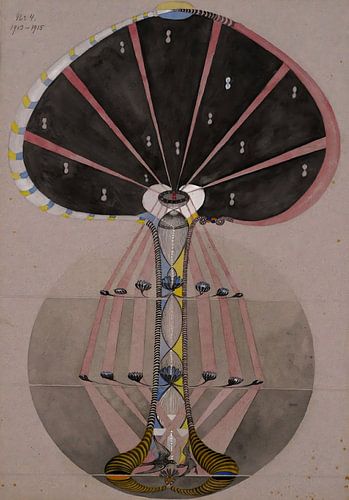 Hilma af Klint - L'arbre de la connaissance n° 3 A