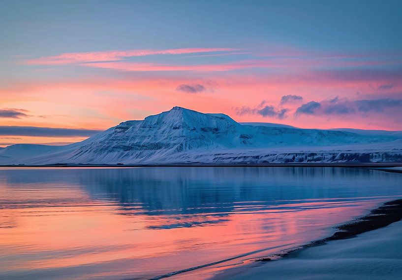 Berglandschaft im Winter von fernlichtsicht