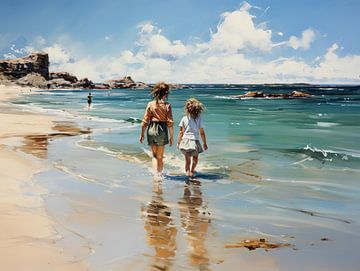 Kinder auf See mit Joseph Israel von PixelPrestige