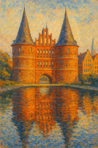 De rode torens van Lübeck - weerspiegeling van erfgoed en licht