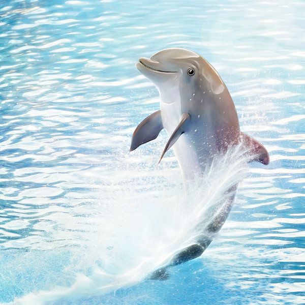 Cute Dolphin by Silvio Schoisswohl