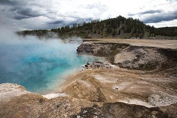 Zwavelbron in Yellowstone von De wereld door de ogen van Hictures