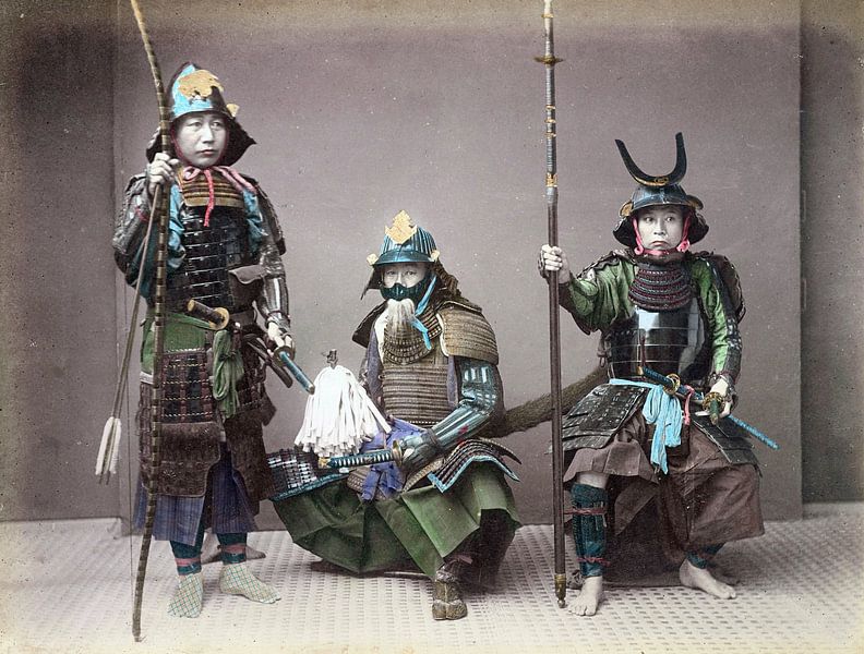 Drei alte Samurai auf Foto (1 von 2) von Atelier Liesjes