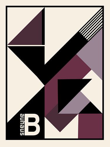 Bauhaus, ein Fan von Lila von Hilde Remerie Fotografie und digitale Kunst