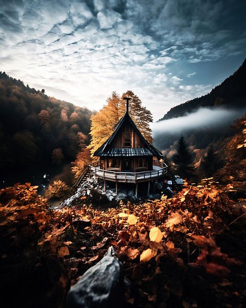 Maison dans le paysage par fernlichtsicht