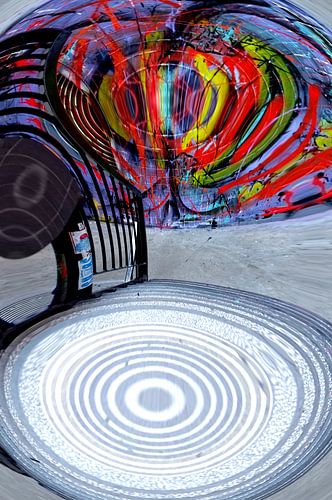 Stedelijke jungle, abstracte kunst