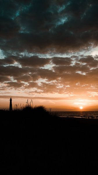 Zonsondergang Breskens aan Zee van Rob van Dongen