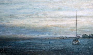 Sailing by a painted sky van Anita Snik-Broeken
