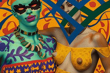 Popart portraits-power couples by Ton Kuijpers