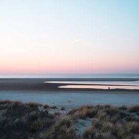 Sonnenuntergang auf See - der Sandmotor von Tim als fotograaf