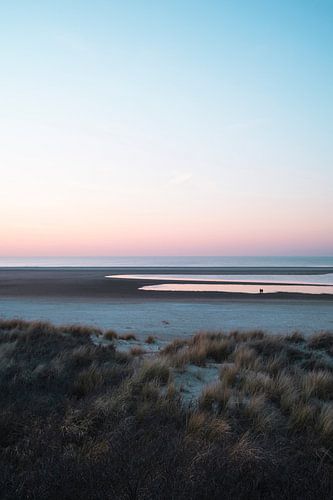Zonsondergang aan zee - de Zandmotor