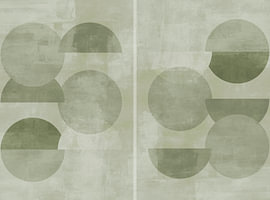 Neutrales Grün – Abstrakte Geometrie