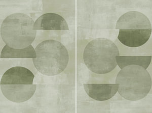 Neutrales Grün – Abstrakte Geometrie