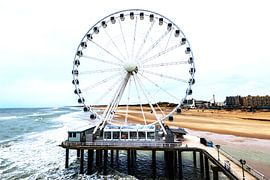 Reuzenrad op het Strand van Scheveningen by Brian Morgan