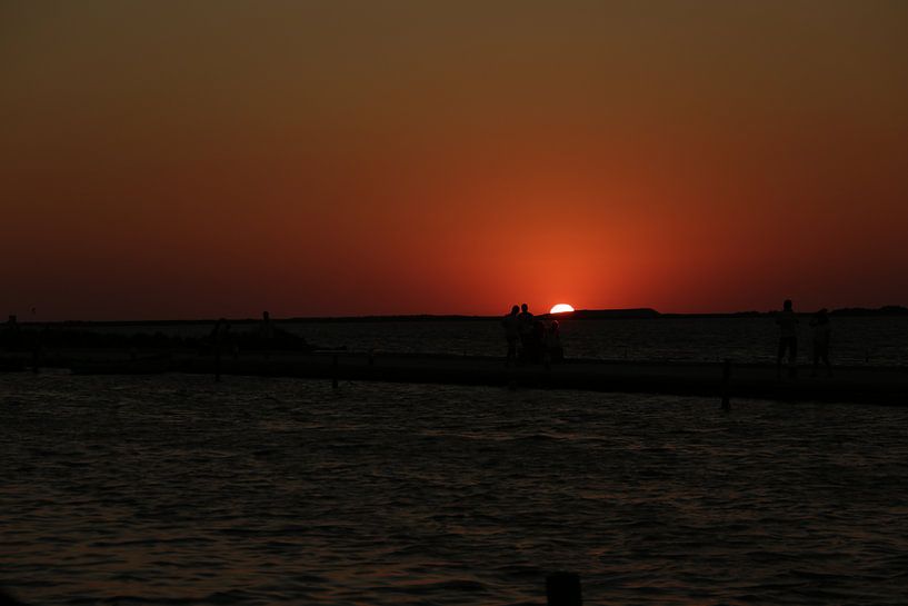 Sonnenuntergang auf Lefkada, Griechenland von Cora Unk