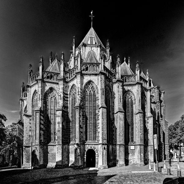 Grote of Onze-Lieve-Vrouwekerk Dordrecht Nederland van Hendrik-Jan Kornelis