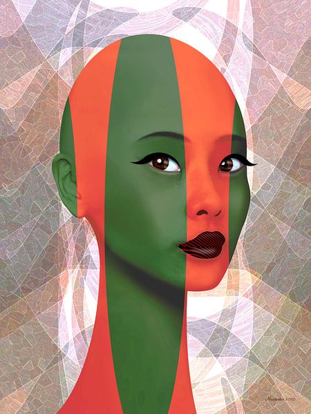 The Art of Green and Orange by Ton van Hummel (Alias HUVANTO)