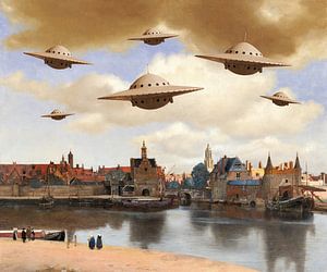 Unidentified Flying over Delft sur Marja van den Hurk