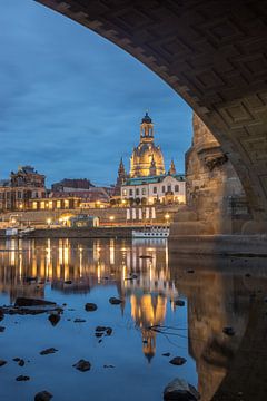 Church of Our Lady Dresden by night by Sergej Nickel