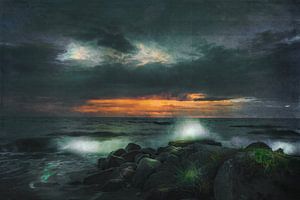 Rauhe See und dramatische Wolken 01