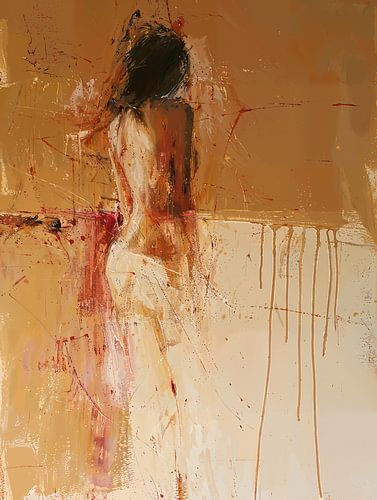 Modern and abstract figurative portrait