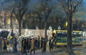 Straßenszene am Brandenburger Tor, Berlin, Deutschland, Max Liebermann, 1916