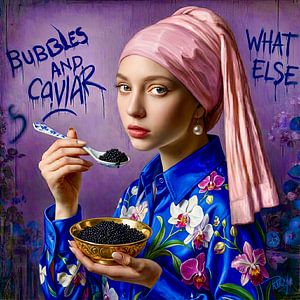 La fille à la perle « Bulles et caviar »