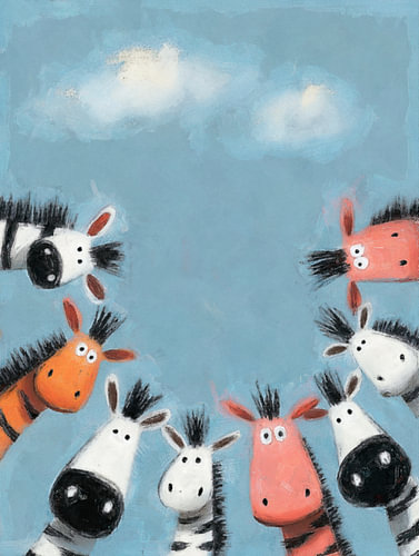 Curious Animals II – Zebra Circle