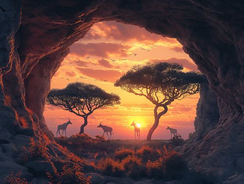 uitzicht door  het raam