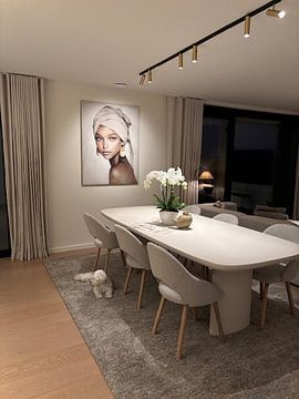 Photo de nos clients: La fille aux boucles d'oreilles en or sur Carla Van Iersel