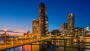 Rotterdam skyline, Netherlands van Henk Meijer Photography