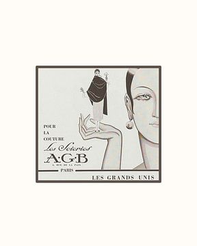 Les Grands Unis | Historical Fashion Ad | Art Deco, Minimalist by NOONY