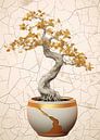 Bonsai Abstract Gold Decor by Morgan thumbnail